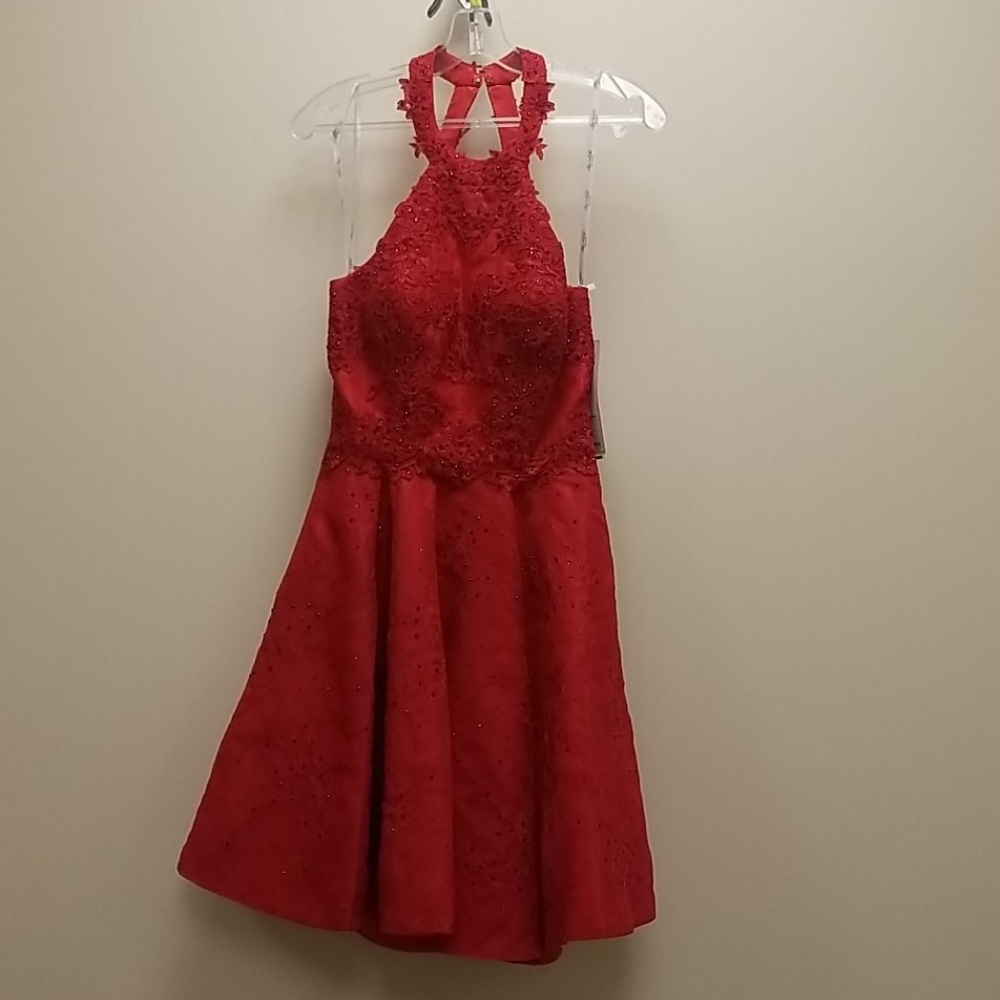 Red Cocktail Gown